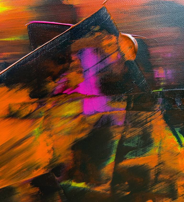 Original Abstract Expressionism Abstract Painting by P P