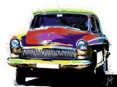 Print of Pop Art Automobile Mixed Media by Sergey Schlichten