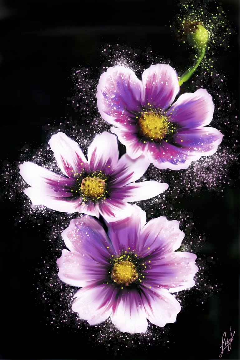delicate flowers - Print