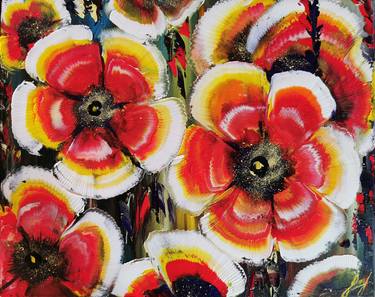 Original Abstract Floral Paintings by Sergey Schlichten