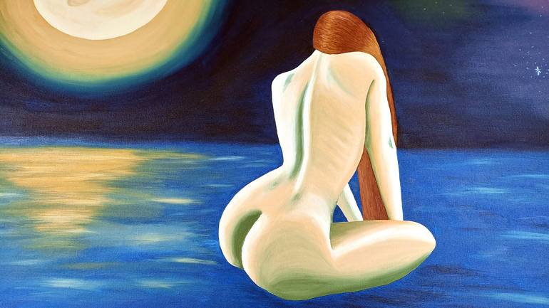 Original Abstract Nude Painting by Galina Velcheva