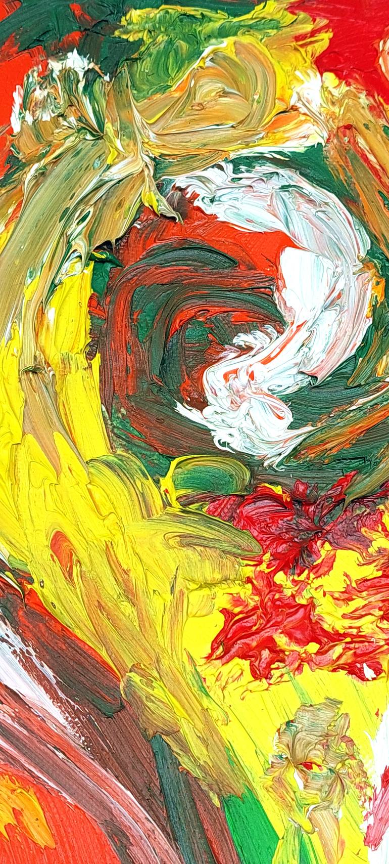 Original Abstract Expressionism Abstract Painting by Galina Velcheva