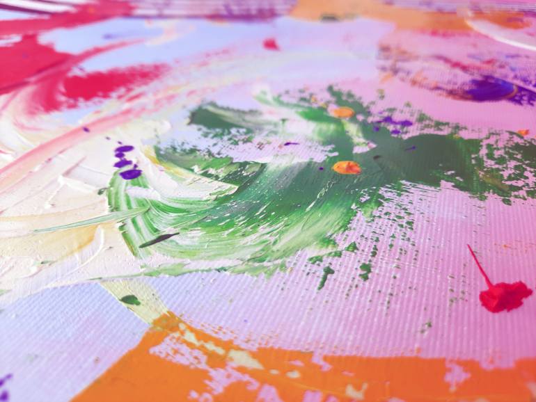 Original Abstract Expressionism Abstract Painting by Galina Velcheva