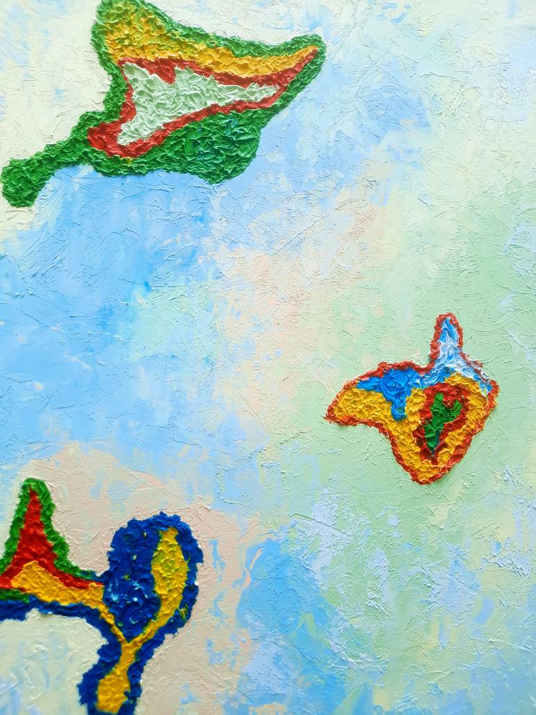 Original Abstract Expressionism Abstract Painting by Galina Velcheva