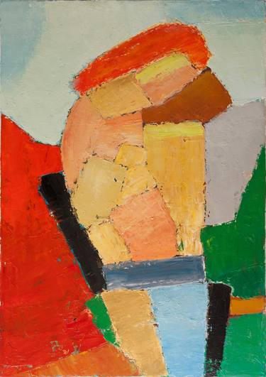 Original Abstract Oil Painting "Female figure" thumb