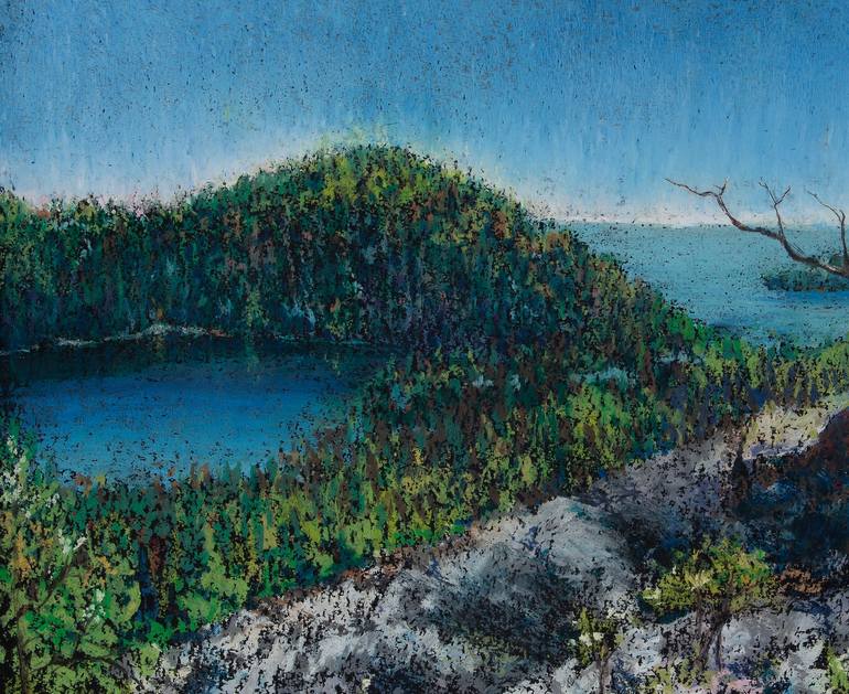 Original Impressionism Landscape Drawing by Anna Gofman