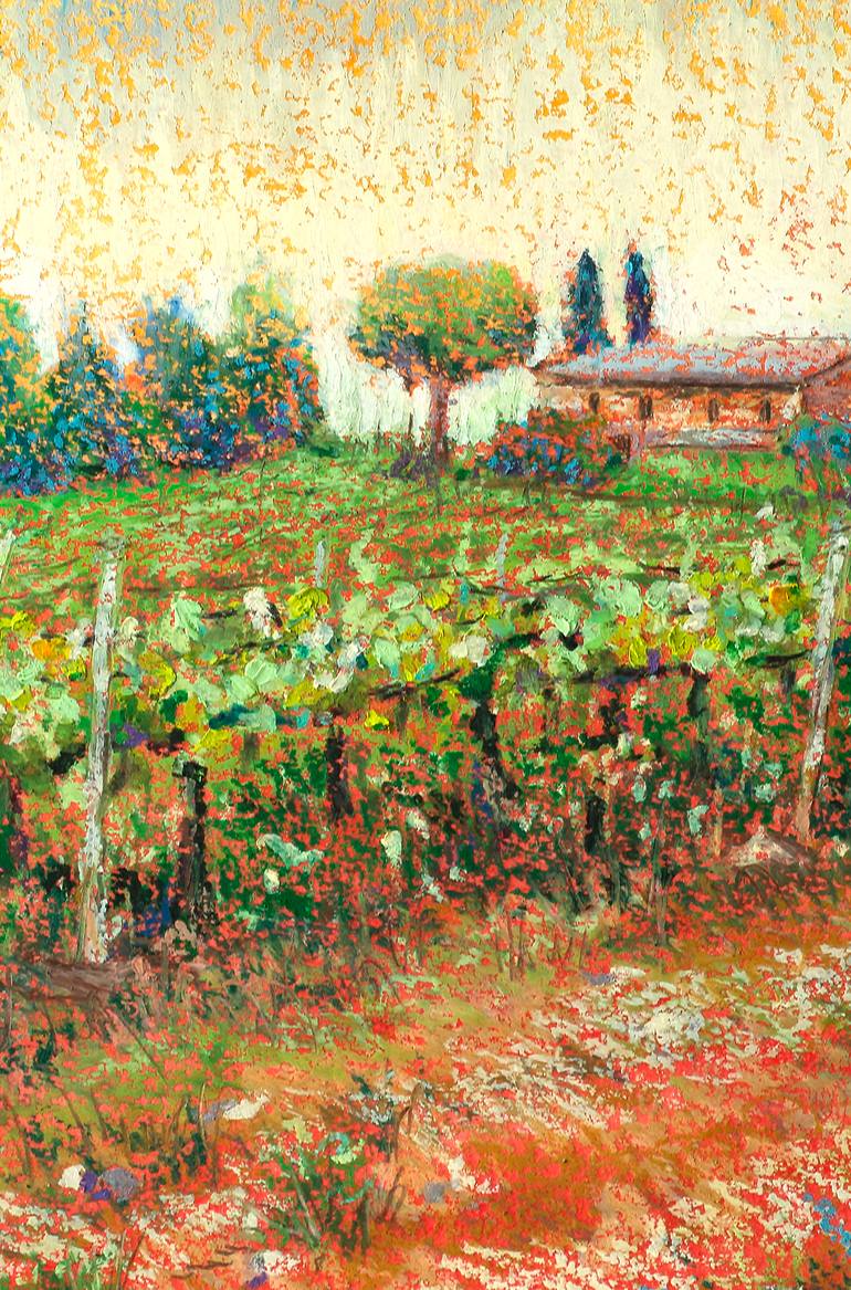 Original Impressionism Landscape Drawing by Anna Gofman