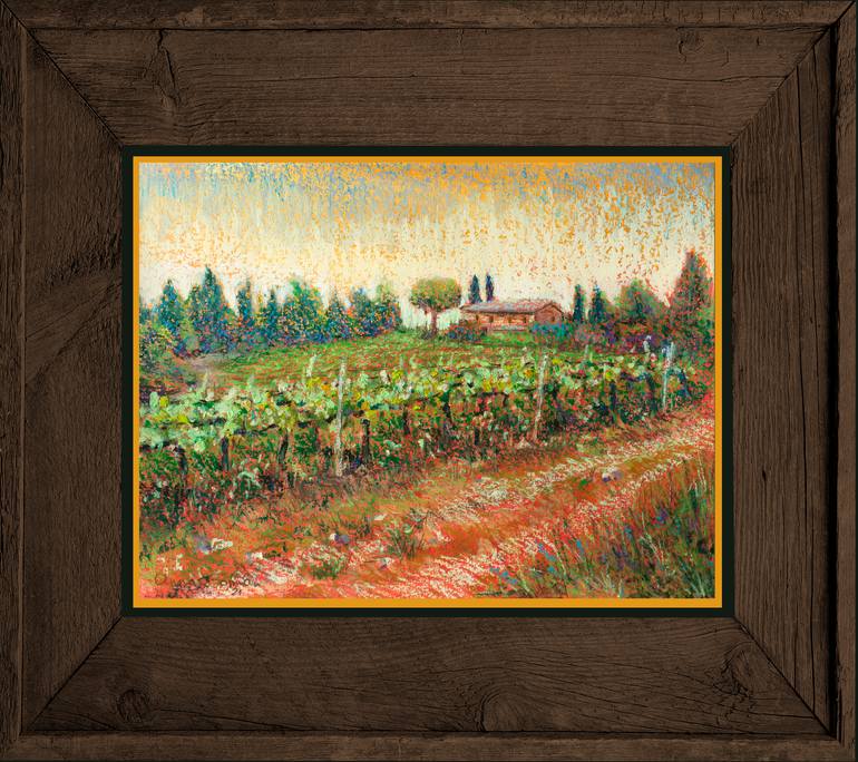 Original Impressionism Landscape Drawing by Anna Gofman