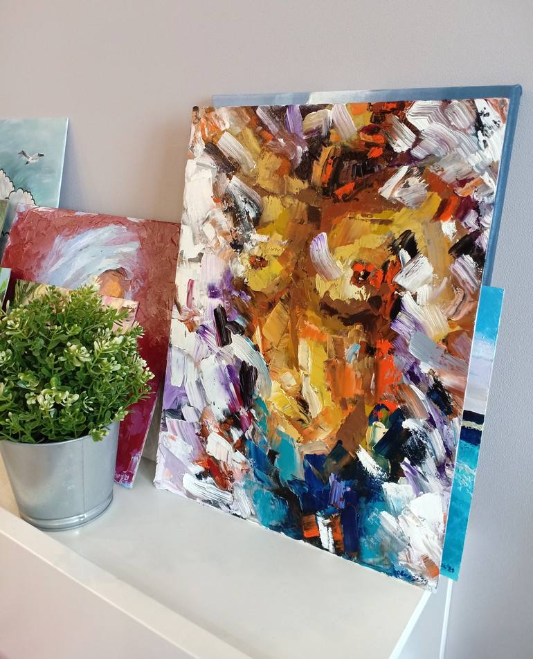 Original Abstract Expressionism Body Painting by Olga Kovalenko