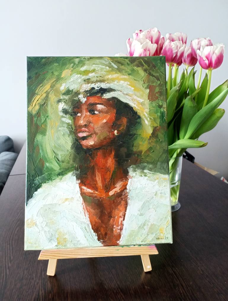 Original Impressionism People Painting by Olga Kovalenko
