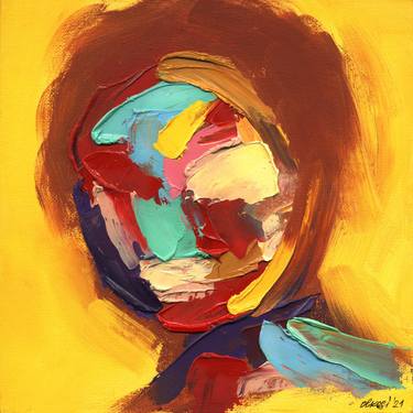 Print of Abstract Portrait Paintings by Olga Kovalenko