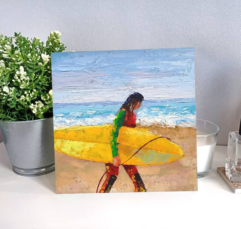 Original Figurative Sports Painting by Olga Kovalenko