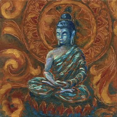 Buddha - small modern yoga art thumb