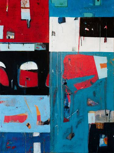 Original Abstract Expressionism Abstract Painting by Alban Fréneau