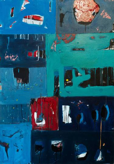 Original Abstract Expressionism Abstract Painting by Alban Fréneau