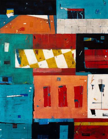 Original Abstract expressionism Abstract Painting by Alban Fréneau