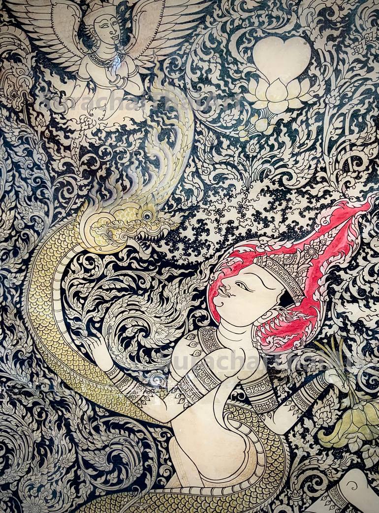 Original Surrealism Pop Culture/Celebrity Painting by Surachai Thaiart