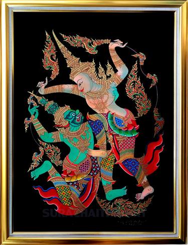 Original Classical Mythology Paintings by Surachai ThaiArt