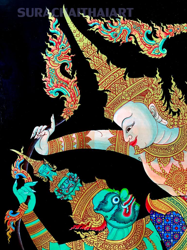 Original Other Classical Mythology Painting by Surachai Thaiart