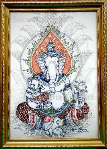 Original Fine Art Religion Paintings by Surachai ThaiArt