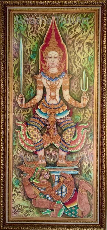 Original Fine Art Religion Paintings by Surachai ThaiArt