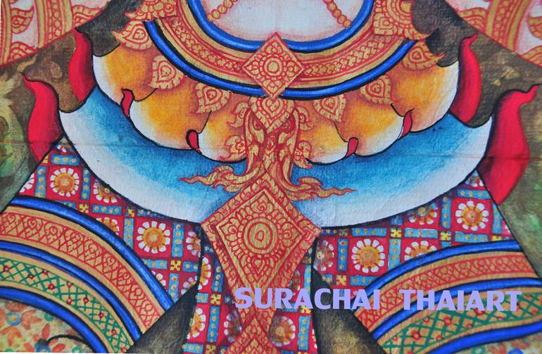 Original Religion Painting by Surachai ThaiArt