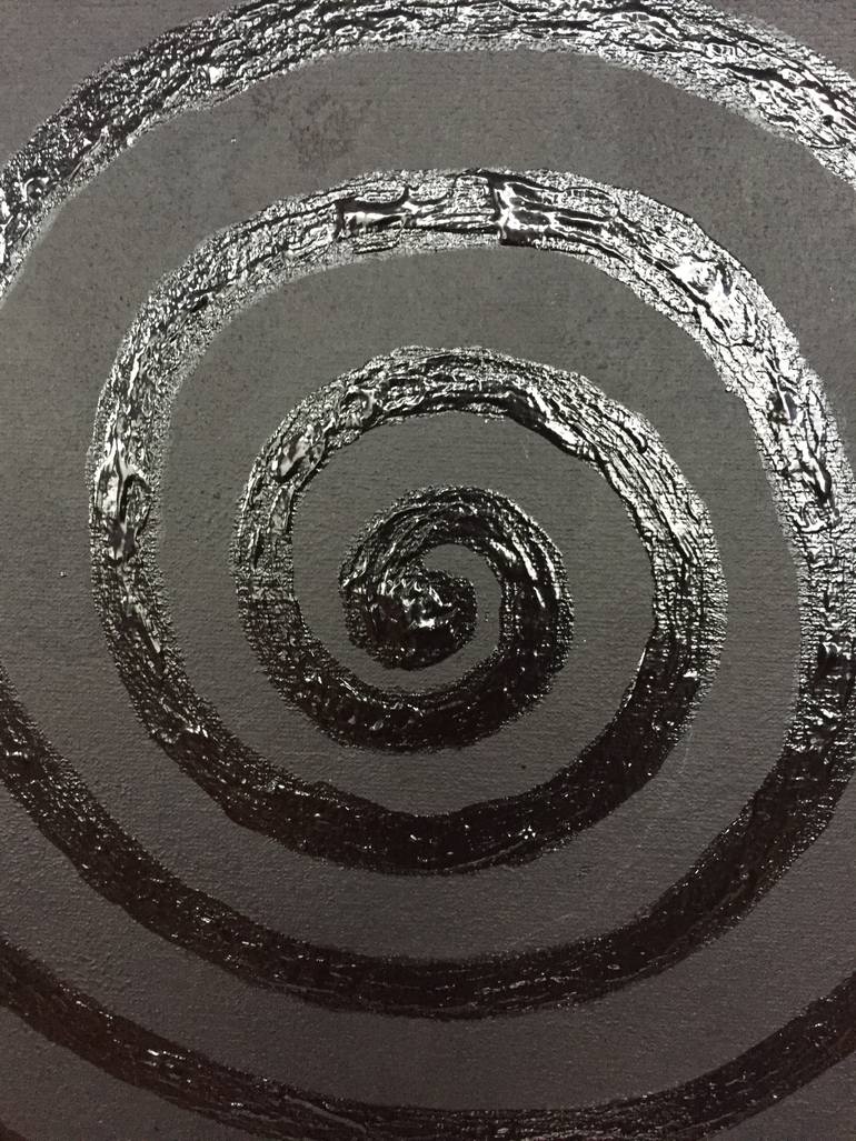 Original Abstract Outer Space Painting by Svitlana Bozhesku