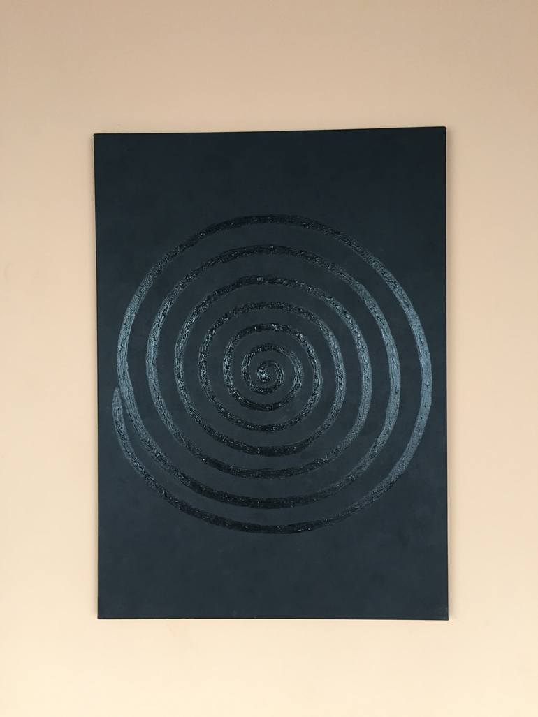 Original Abstract Outer Space Painting by Svitlana Bozhesku