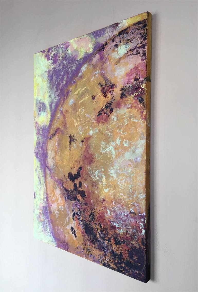 Original Abstract Outer Space Painting by Svitlana Bozhesku