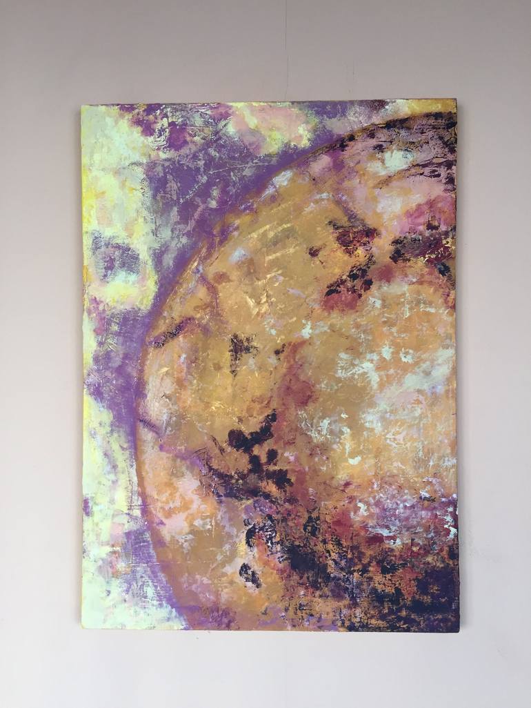 Original Abstract Outer Space Painting by Svitlana Bozhesku