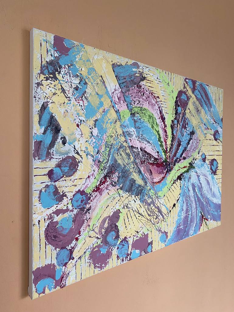 Original Abstract Floral Painting by Svitlana Bozhesku