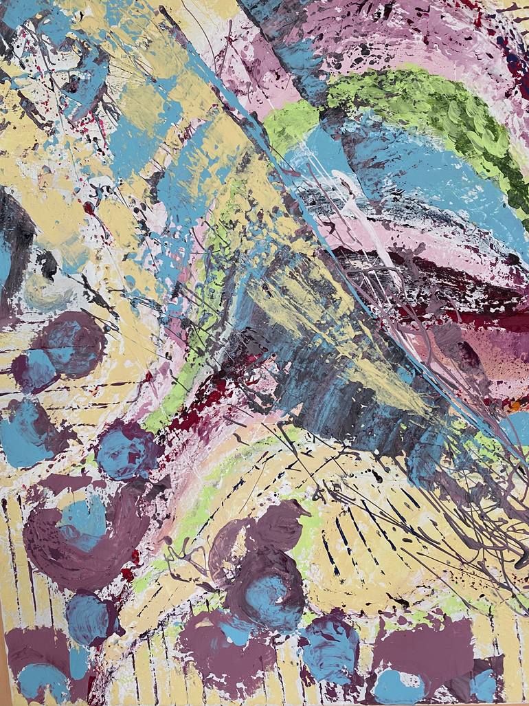 Original Abstract Floral Painting by Svitlana Bozhesku