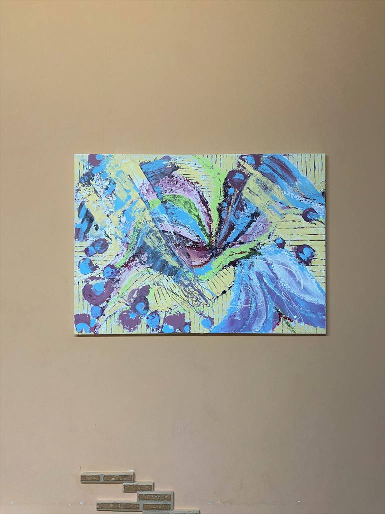 Original Abstract Floral Painting by Svitlana Bozhesku