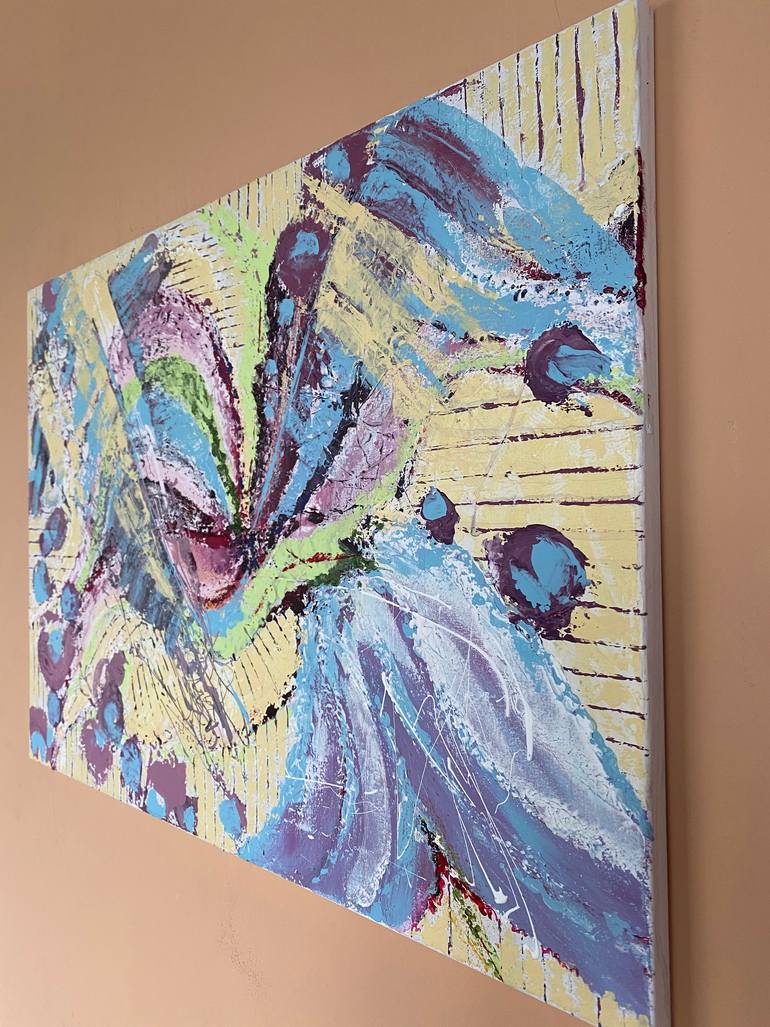 Original Abstract Floral Painting by Svitlana Bozhesku
