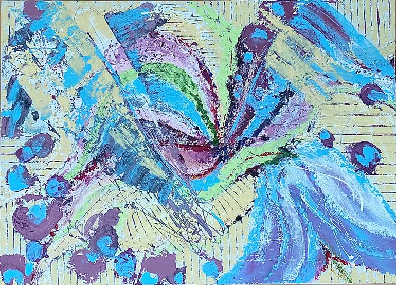 Original Abstract Floral Painting by Svitlana Bozhesku