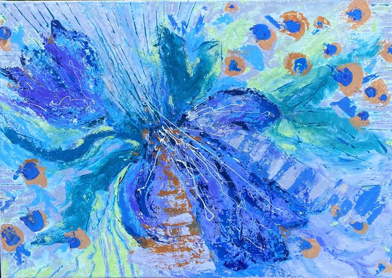 Original Abstract Floral Painting by Svitlana Bozhesku