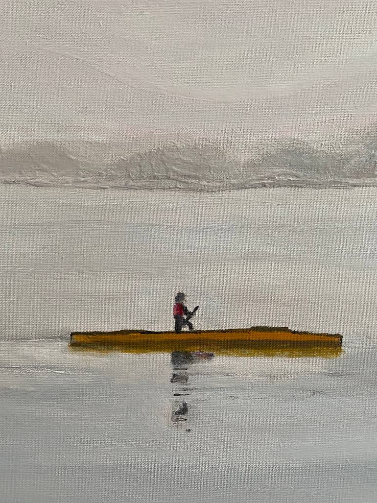 Original Documentary Boat Painting by Svitlana Bozhesku