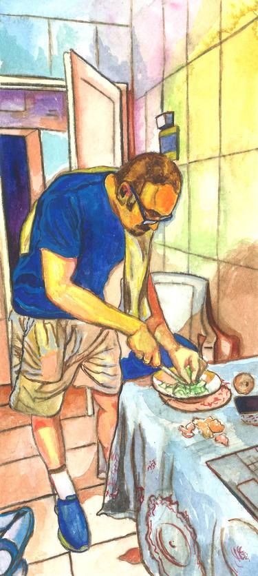 Original Color Field Painting Food & Drink Paintings by Dzovig Arnelian