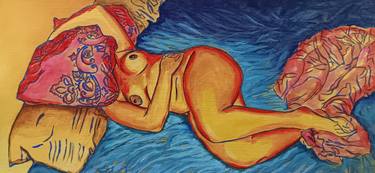 Original Figurative Women Painting by Dzovig Arnelian