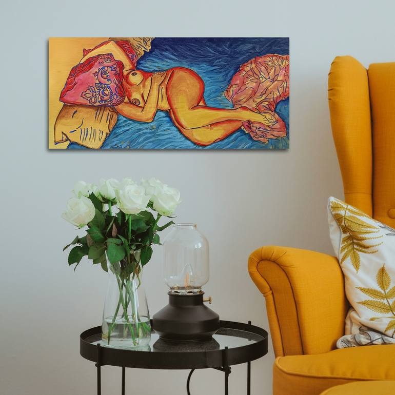 Original Figurative Women Painting by Dzovig Arnelian