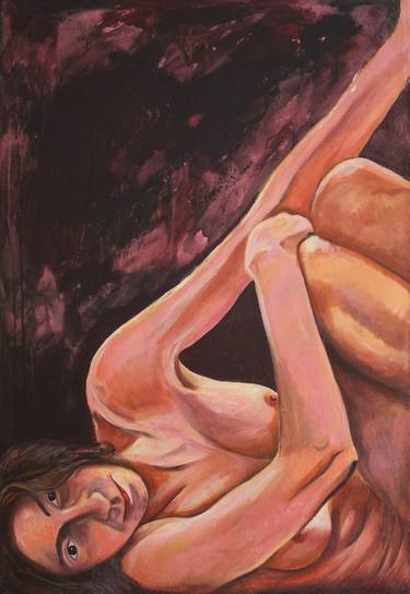 Print of Figurative Nude Paintings by Dzovig Arnelian