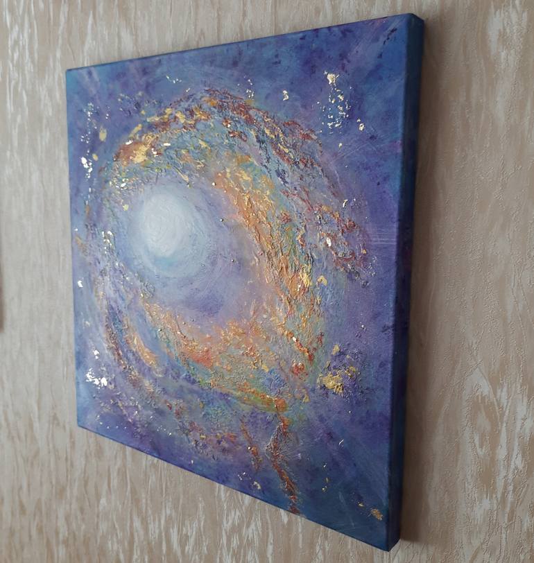 Original Abstract Outer Space Painting by Alla Kosteleckaya