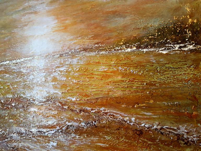 Original Abstract Expressionism Landscape Painting by Alla Kosteleckaya