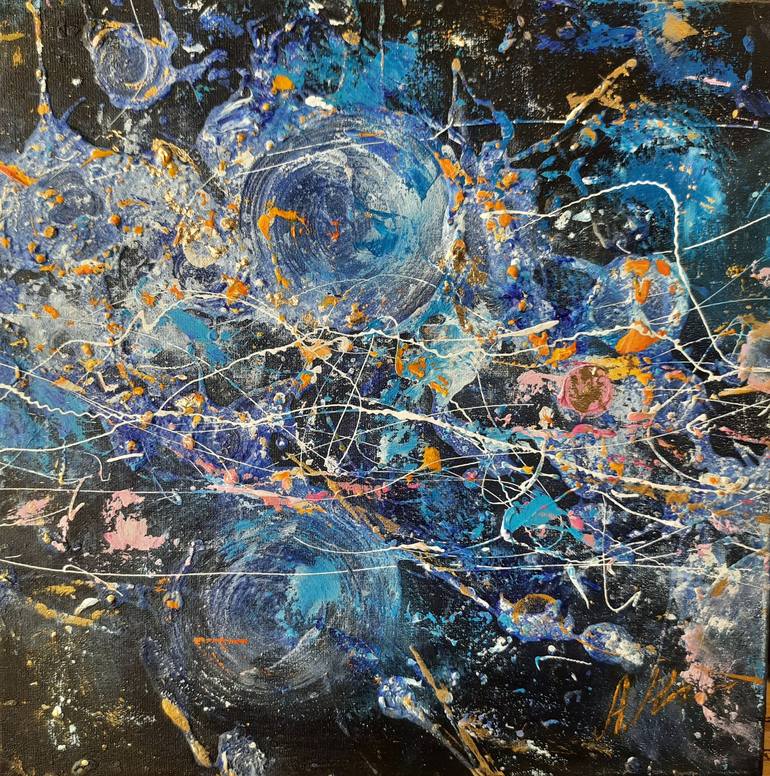 Original Outer Space Painting by Alla Kosteleckaya