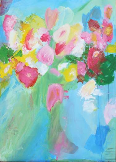 Original Floral Paintings by A - Wibaa