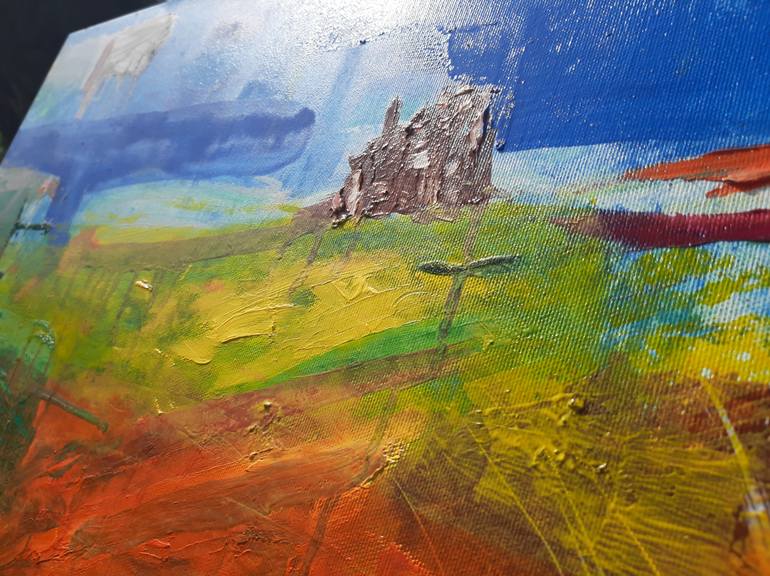 Original Abstract Landscape Painting by A -  Wibaa