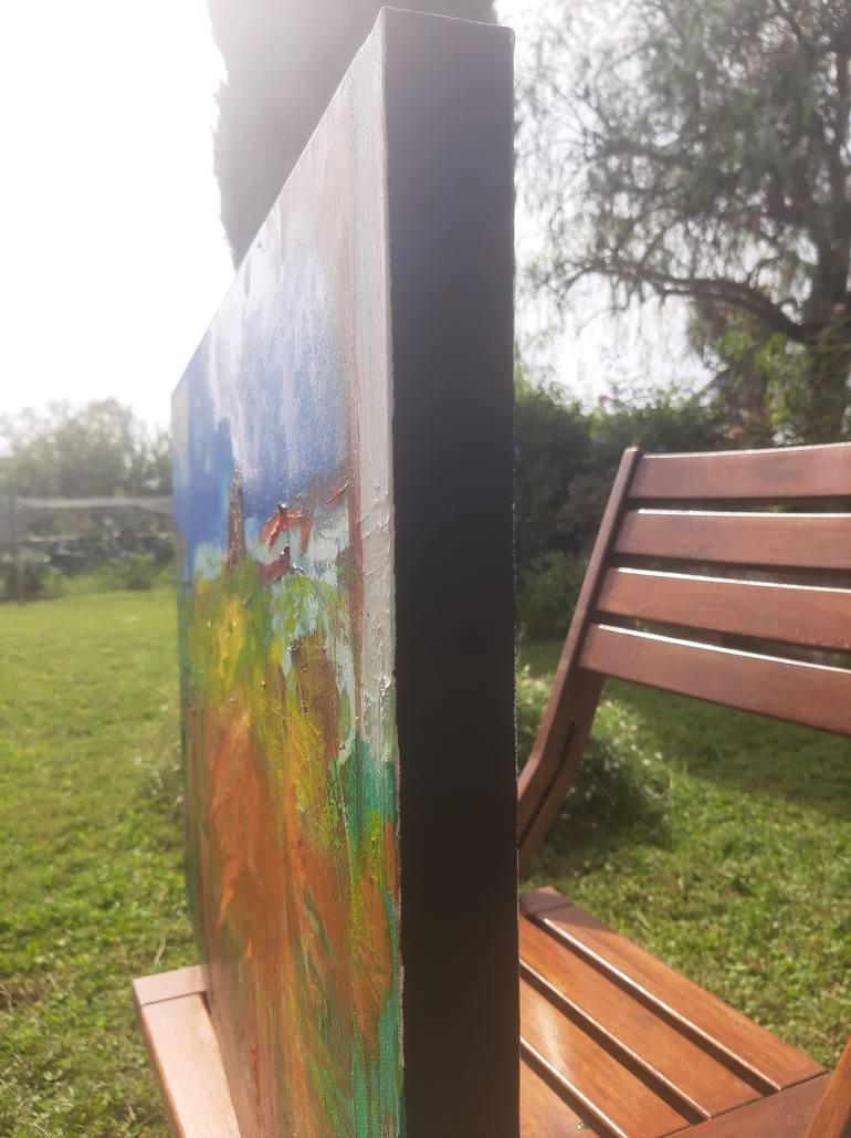 Original Abstract Landscape Painting by A -  Wibaa