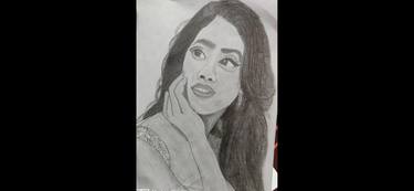 Sketch of Janvi kapoor thumb