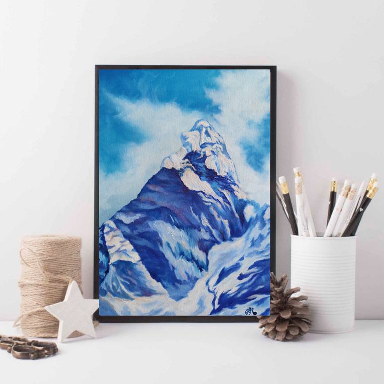Original Abstract Landscape Painting by Olga Pryakhina