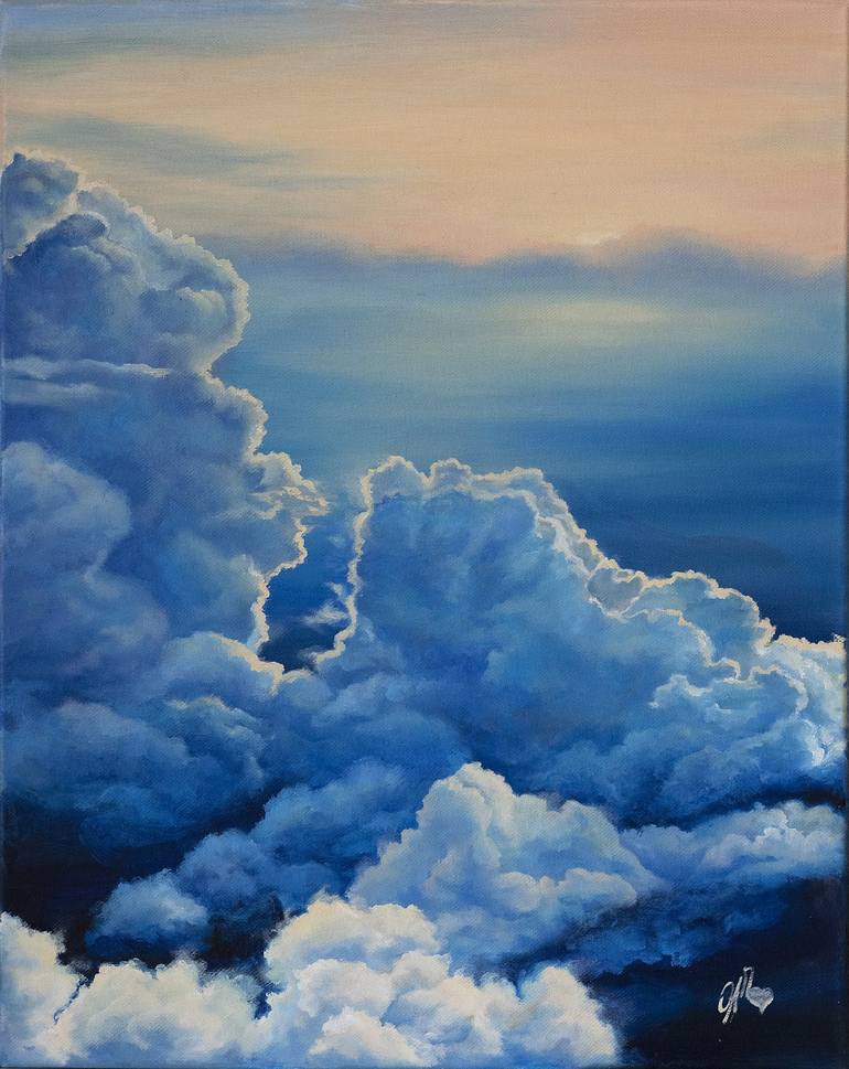 Oil painting deals clouds